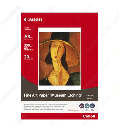 Canon Fine Art Paper Museum Etching FA-ME1/A3 (20 Sheets)